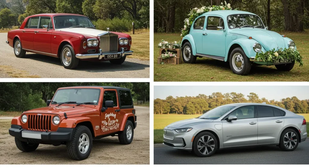 Best Wedding Car Styles for Every Wedding Theme (Rustic to Regal)