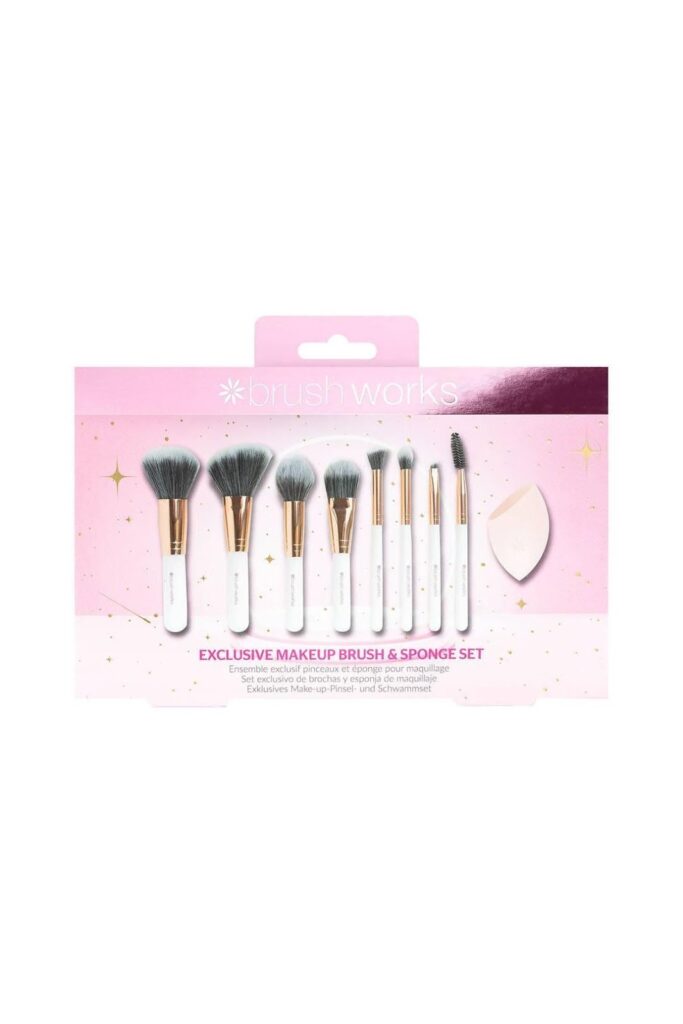 Brushworks Exclusive Makeup Brush and Sponge Set – £12.79