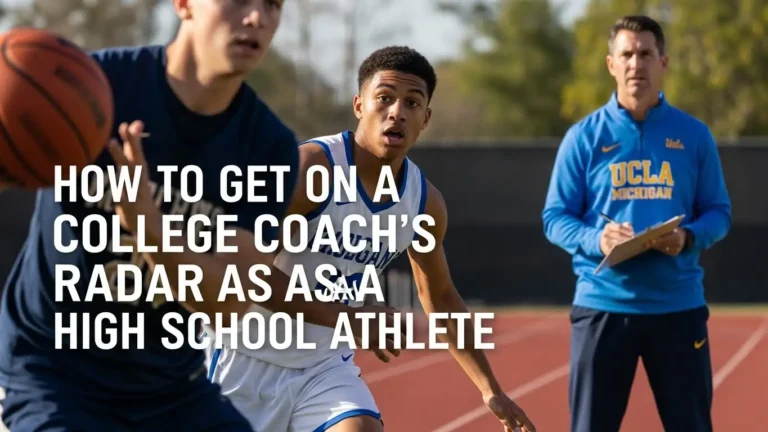How to Get on a College Coach's Radar as a High School Athlete