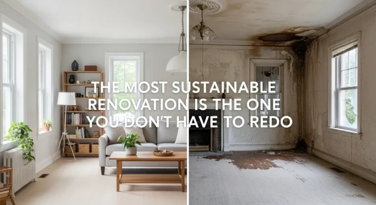 The Most Sustainable Renovation Is the One You Don’t Have to Redo