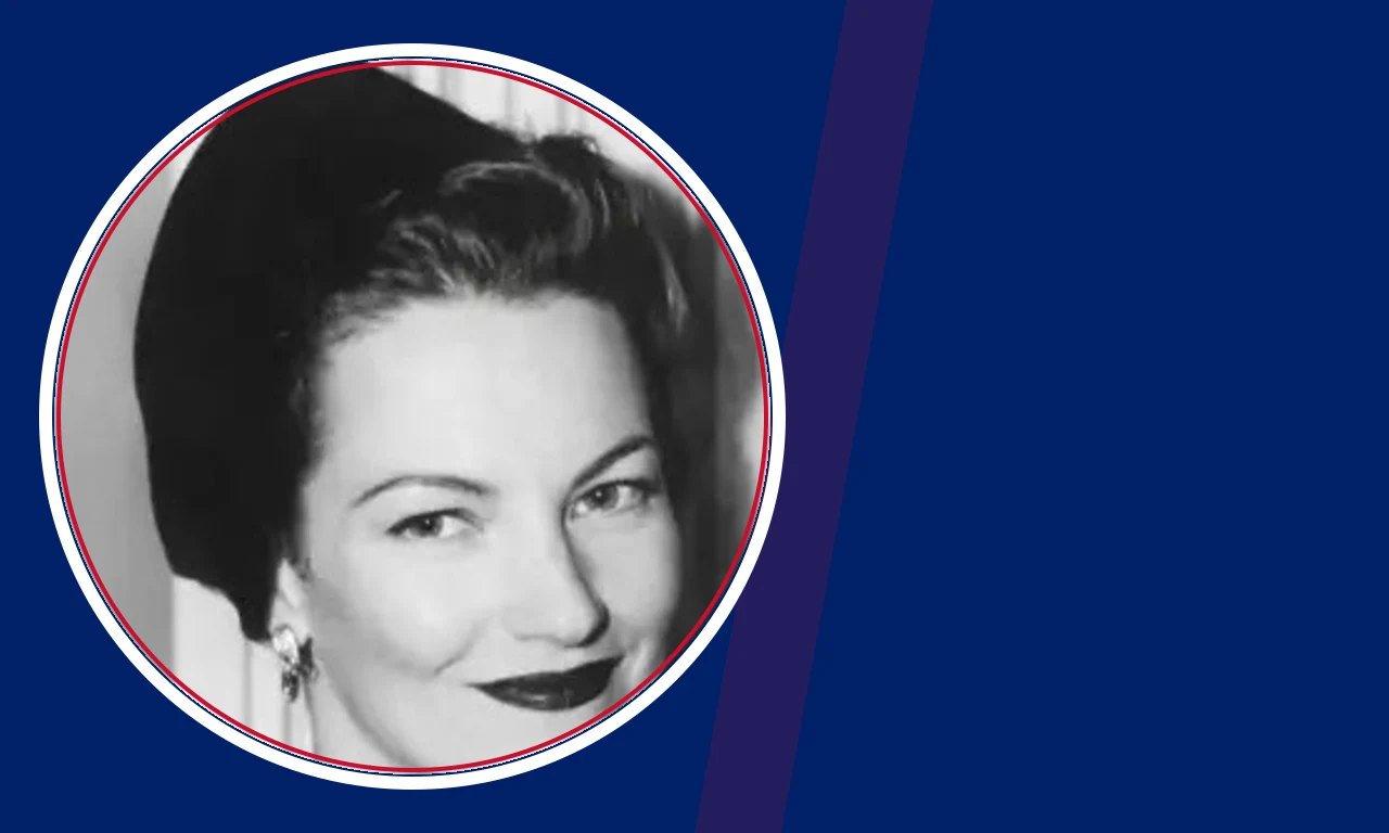Chandi Heffner portrait on navy background
