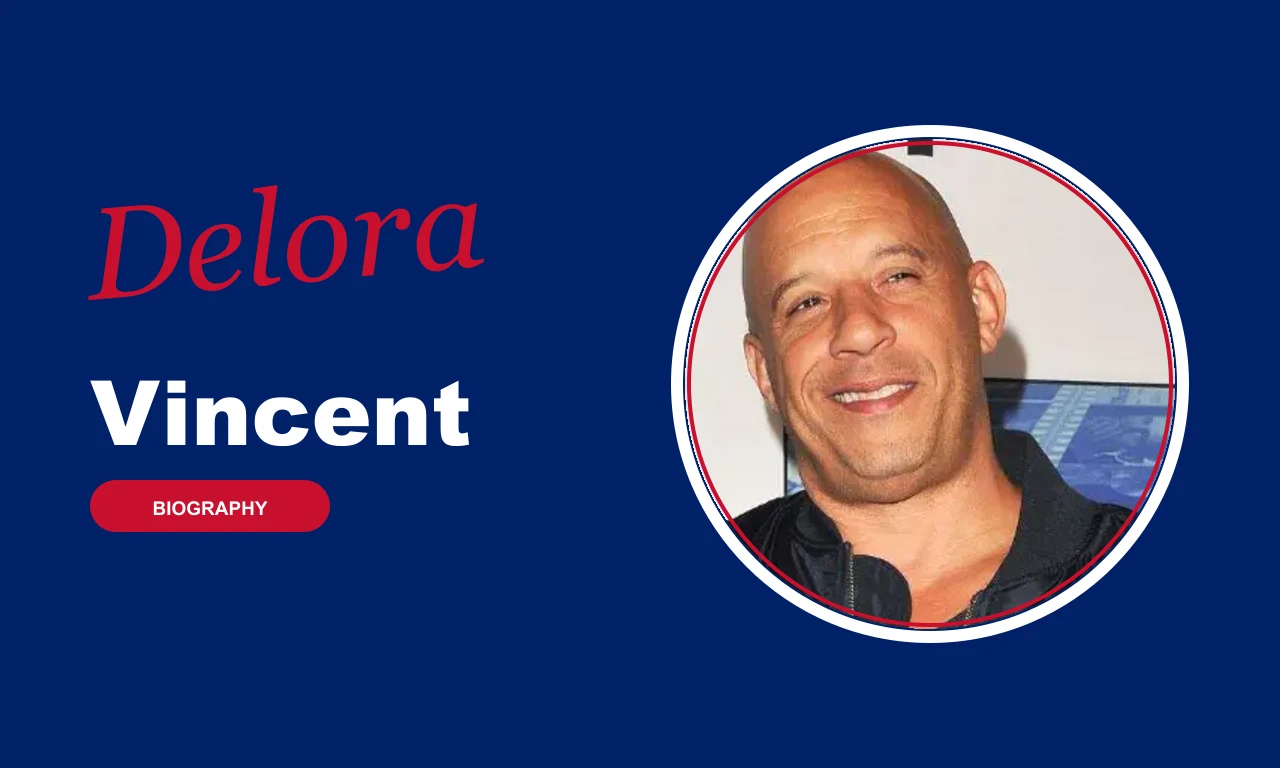 Delora Vincent biography banner on navy background