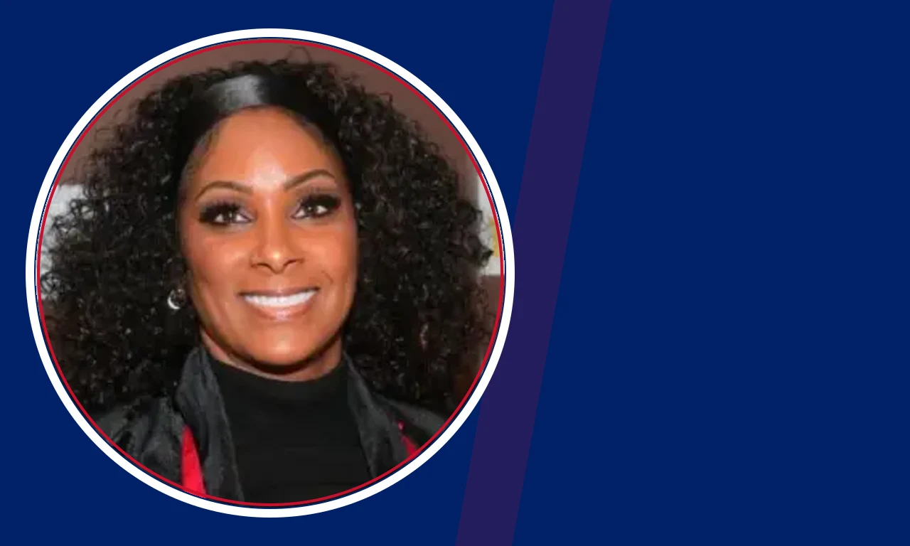 Heather Carmillia Joseph portrait on navy background