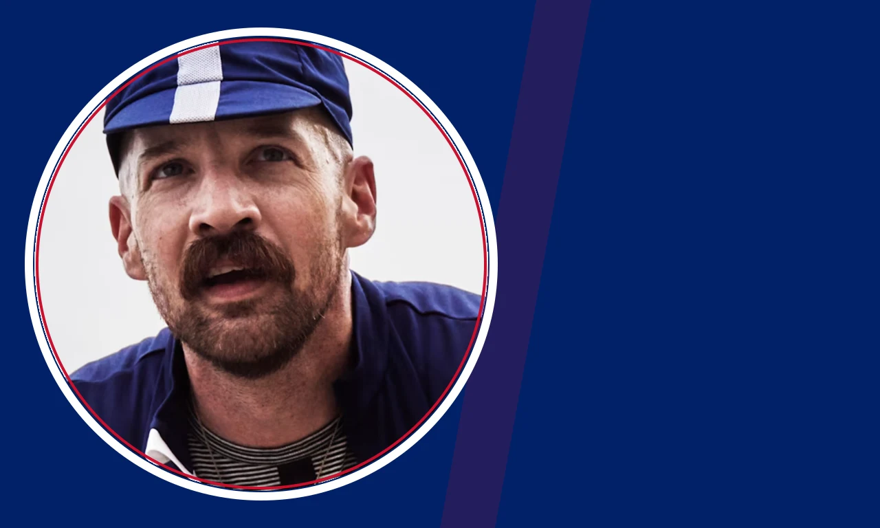 Cole Maness portrait on navy background