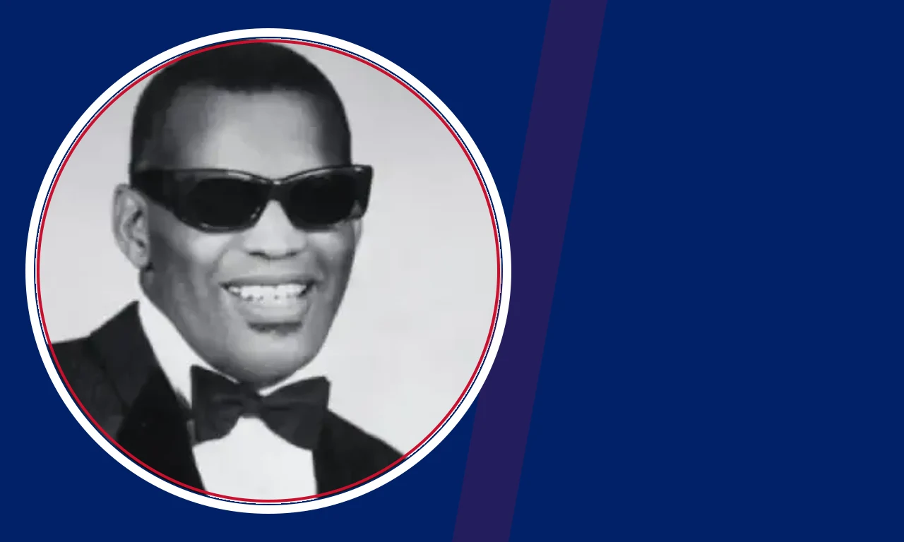 Della Robinson portrait on navy background