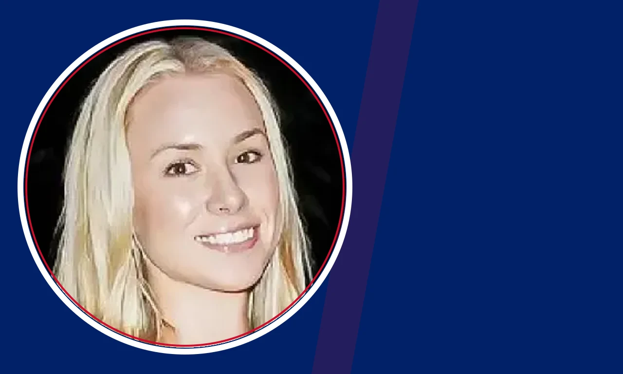 Emily Threlkeld portrait on navy background
