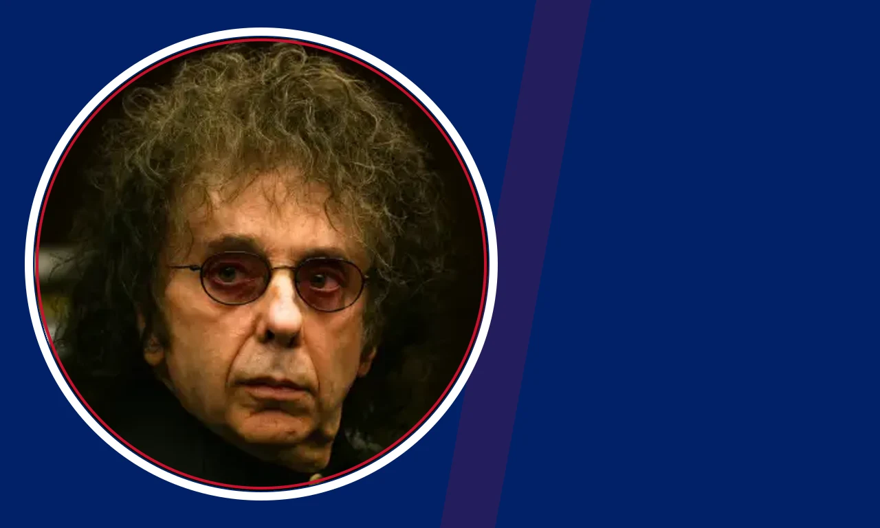 Gary Phillip Spector portrait on navy background
