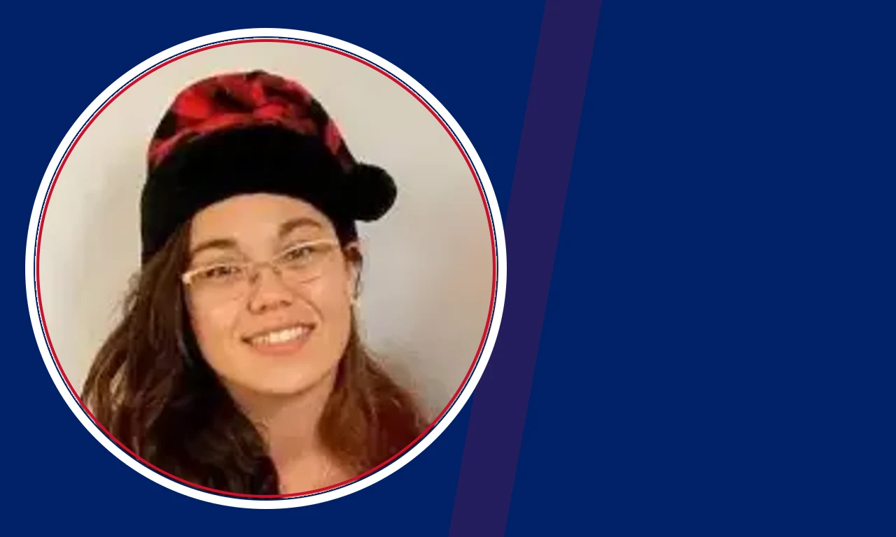 Jasmine Gong portrait on navy background