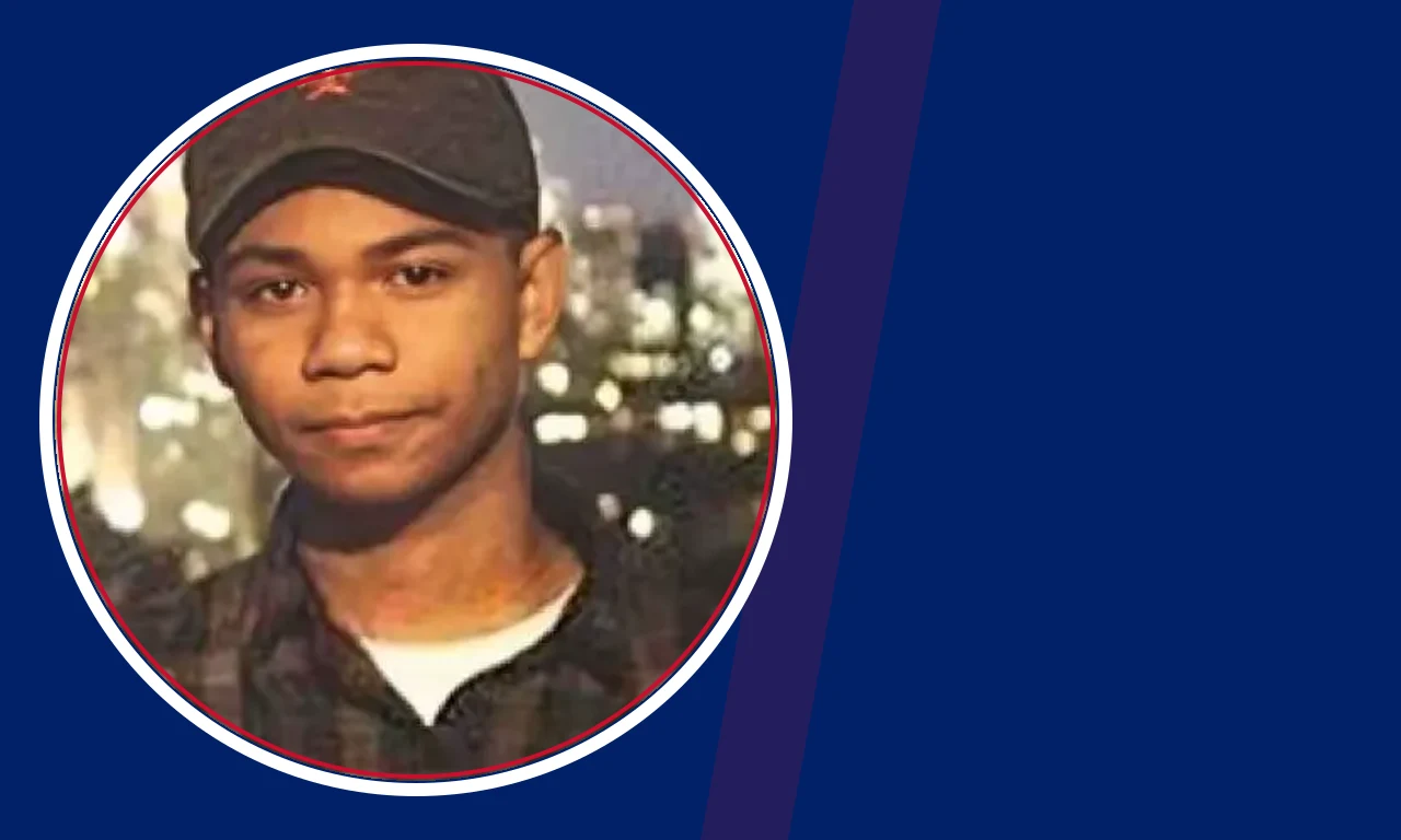 Sulayman Chappelle portrait on navy background