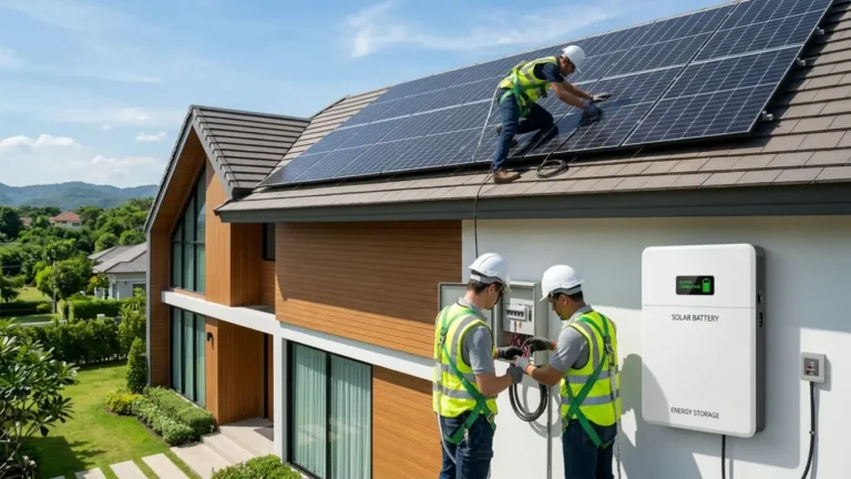 Solar battery installation for smarter, more efficient homes