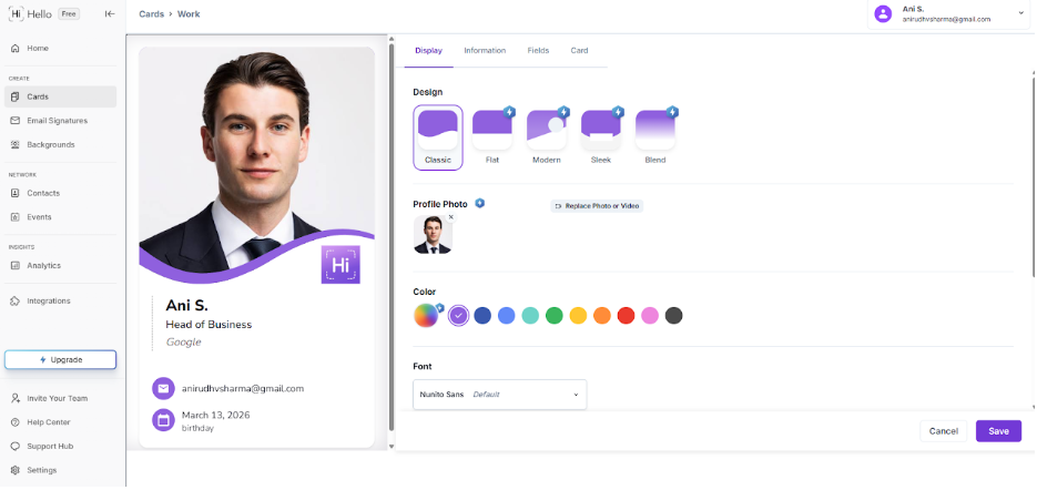 4. HiHello: Best for creators who also send a lot of email