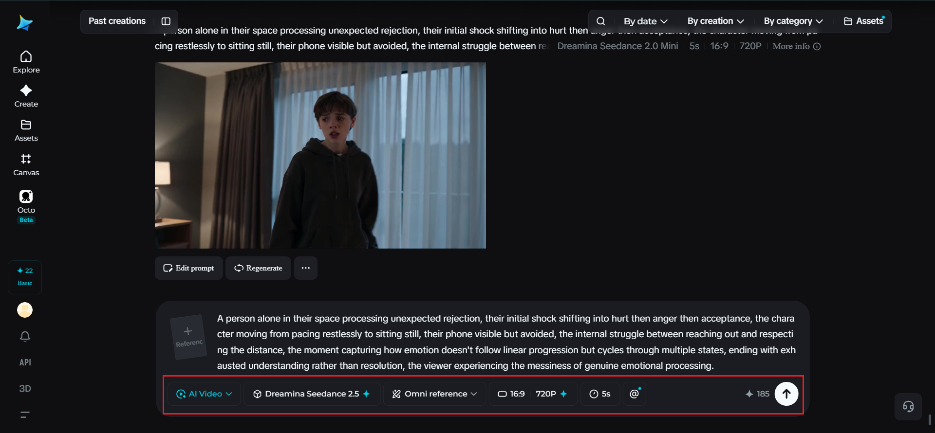 Step 2: Generate your emotional story with Seedance 2.5