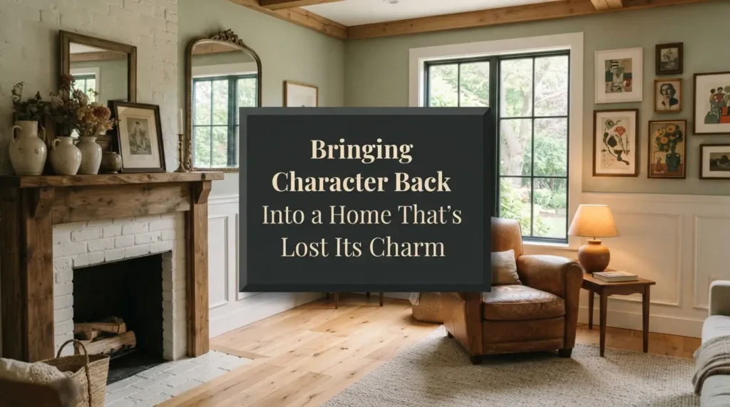 Bringing Character Back Into a Home That’s Lost Its Charm