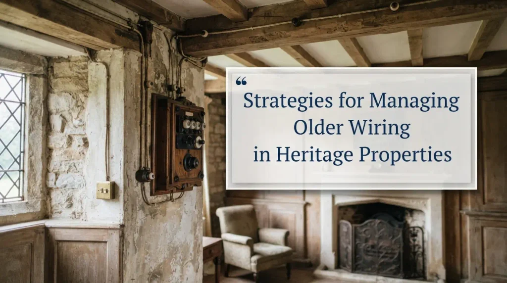 Strategies for Managing Older Wiring in Heritage Properties